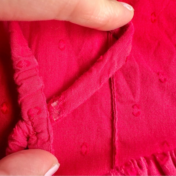 Farm Rio Heart Shaped Bodice Midi Ruffled Dress - Picture 16 of 16